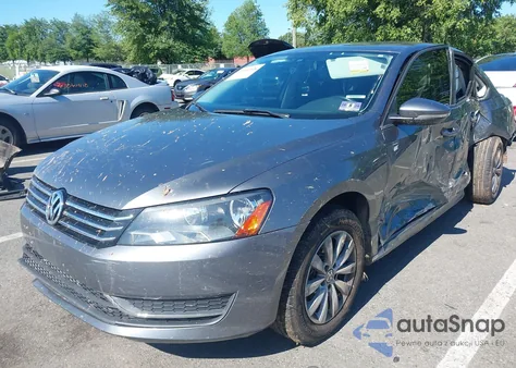 2012 Volkswagen Passat 2.5L S from USA, damaged, VIN 1VWAH7A32CC011337